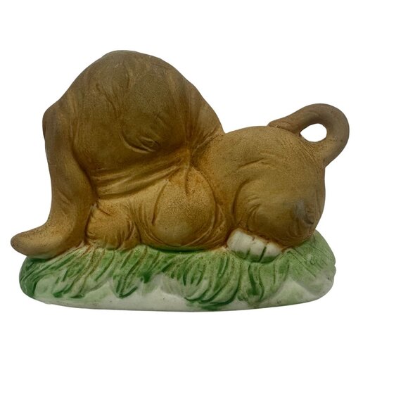 Vintage Brinns Taiwan Puppy Dog Figurine Brown/White Ceramic Collectible Cute - Picture 2 of 4